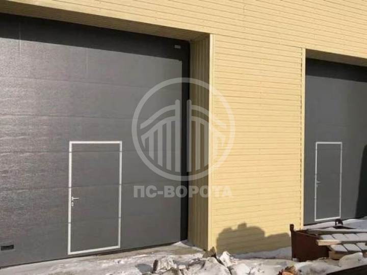 секционные ворота из сэндвич панелей Микроволна